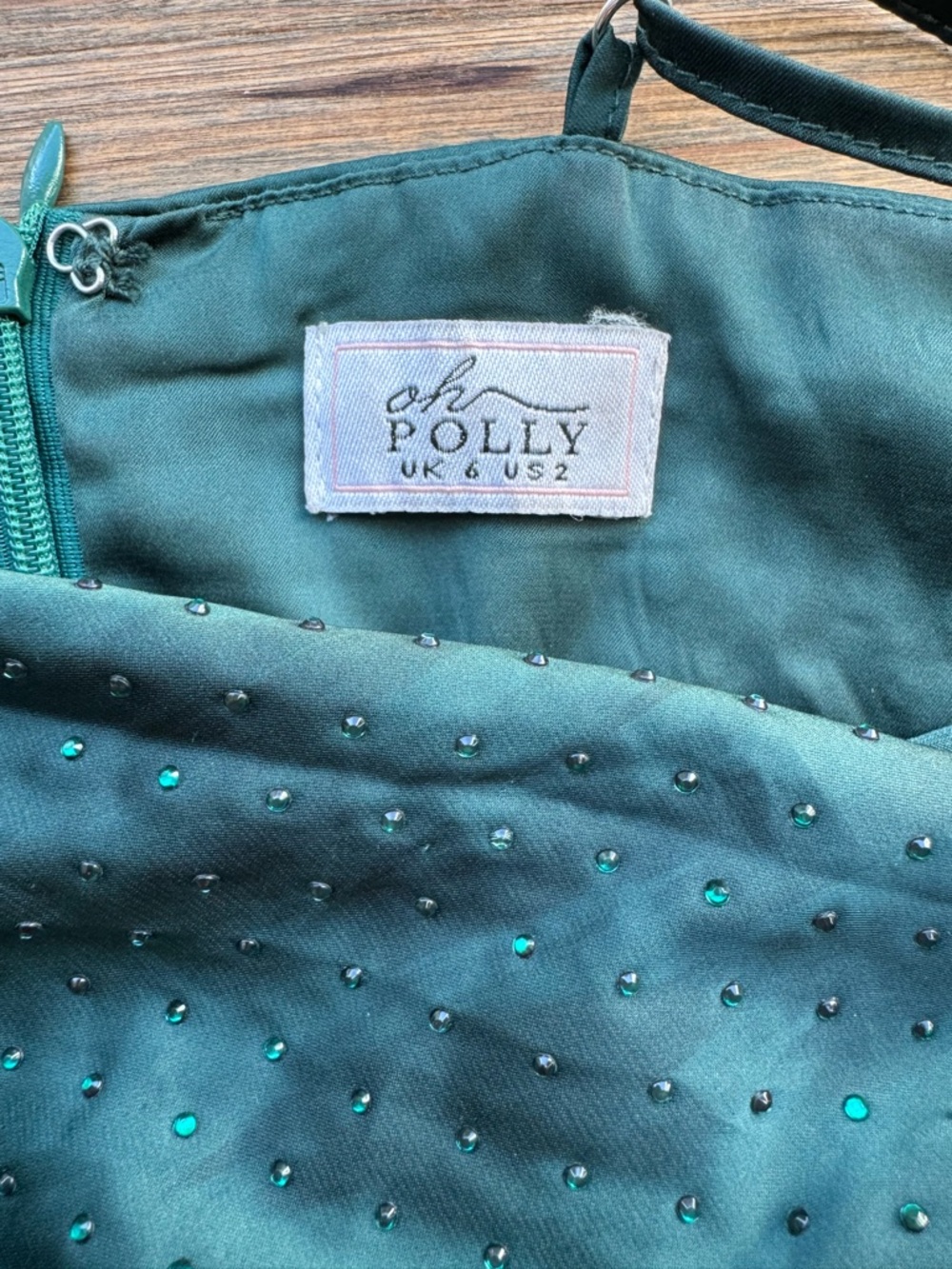 OH POLLY green dress 2 - Picture 2 of 7